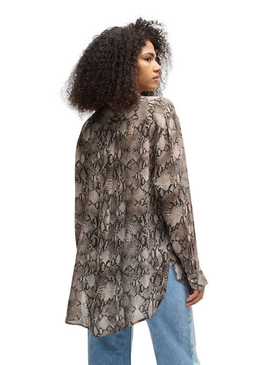 Women's Long Sleeve Shirt Brown