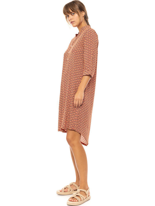 Γυναικείο Beachwear Pink Label Prism Geo Viscose 3/4 Μανίκι Γυναικείο Beachwear Pink Label Prism Geo Viscose 3/4 Μανίκι