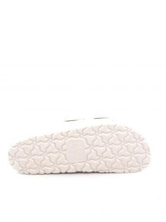 Flip Flops In Sandal Style In White Colour
