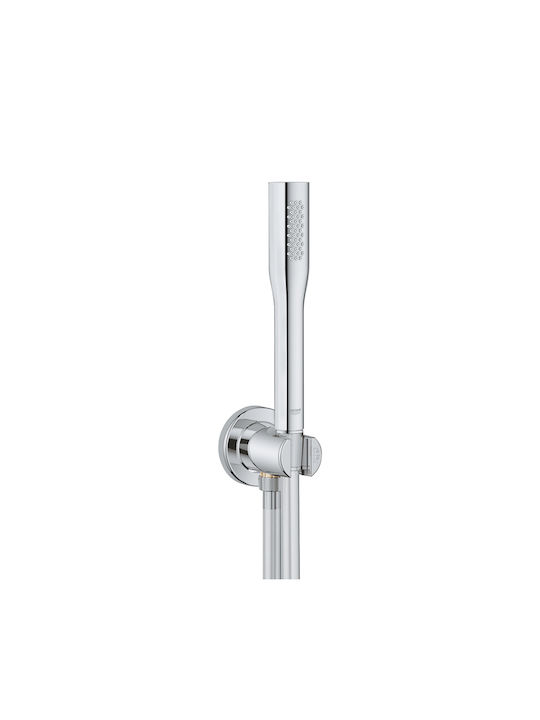 Grohe Set Mischer, Handbrause & Duschkopf für Wandmontage für für Waschbecken Silber