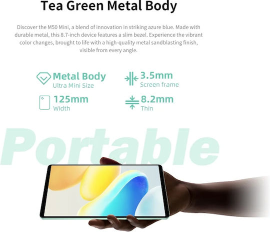 Teclast M50 Mini 8.7Zoll Tablet (4GB/128GB) Grün