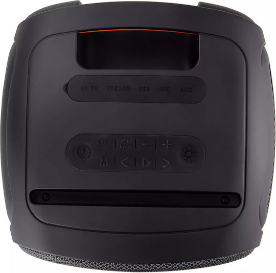 Rebeltec Speaker PowerCube 500 Ηχείο Bluetooth 60W με Ραδιόφωνο και Διάρκεια Μπαταρίας έως 12 ώρες Μαύρο