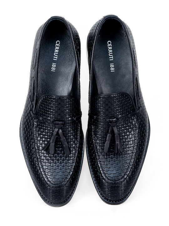 Men's Leather Moccasins Black