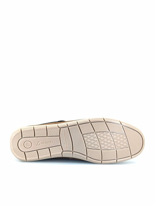 Δερμάτινα Ανδρικά Boat Shoes σε Καφέ Χρώμα
