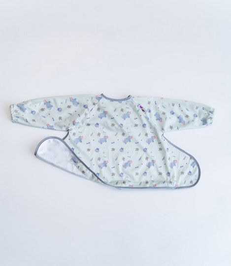 Tidy Tot Waterproof Coverall Silicone with Sleeves Gray
