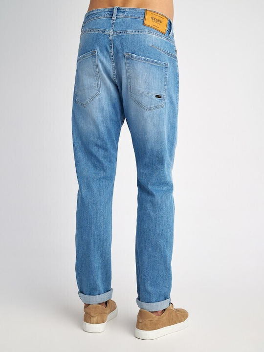 Simon Men's Jeans Pants with Slim Fit Blue