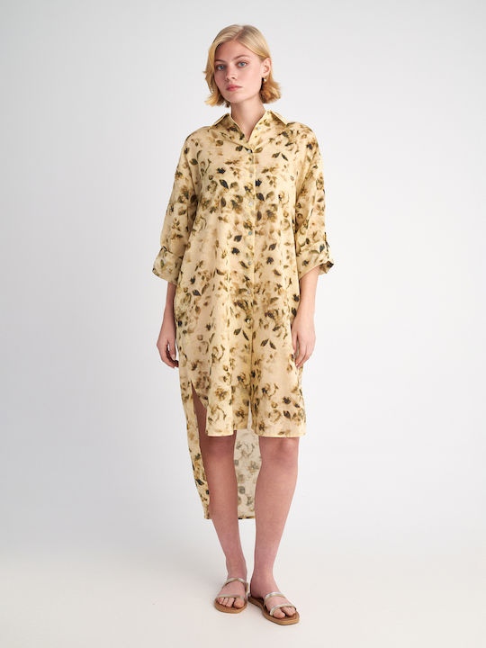 Savanah Midi Dress Beige
