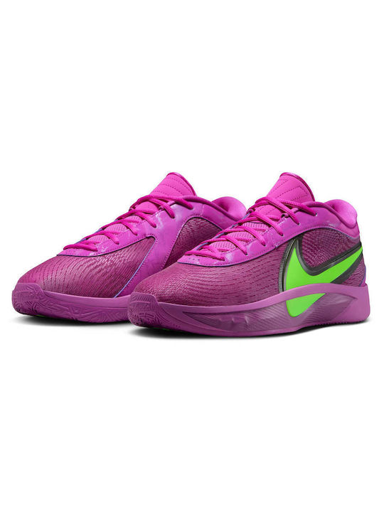 Nike Giannis Freak 6 Basketball Shoes Bold Berry / Electric Green