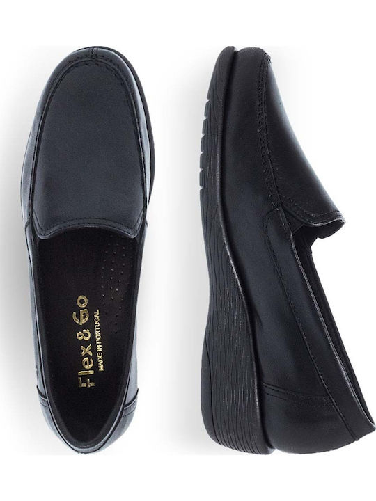 Кожа Дамски Slip-On Черен