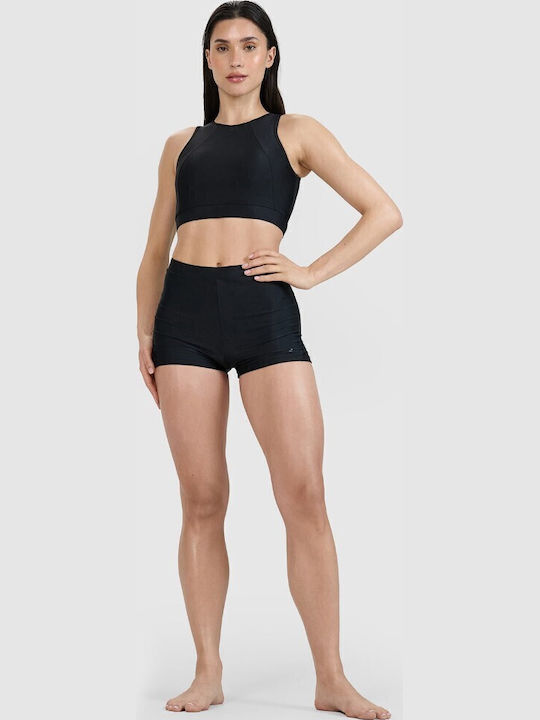 High Neck Bikini Top Μαύρο