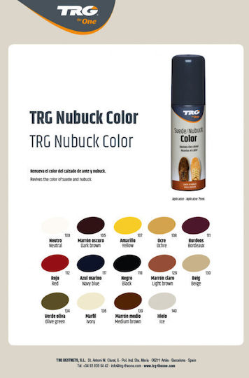Trg Suede Nubuck Color Καστορίνη Ενσωματωμένο Σφουγγαράκι Επάλειψης Navy Blue 75ml