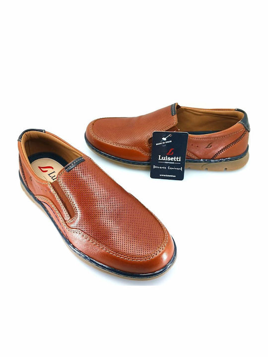 Δερμάτινα Ανδρικά Slip-On Ταμπά