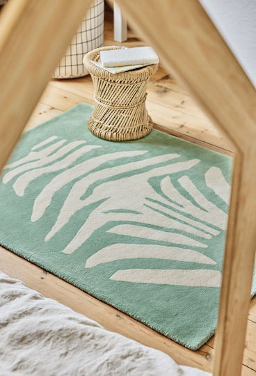 Bleuu Handmade Kids Rug Verde 100x130cm