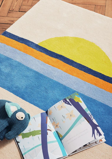 Bleuu Kinder Teppich Mehrfarbig 100x130cm