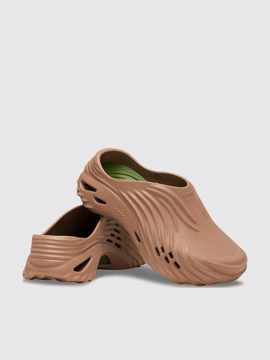 Crocs Echo Ανδρικά Σαμπό Καφέ