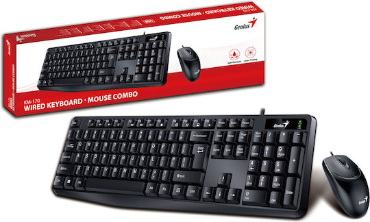 Genius Smart Combo KM-170 Keyboard & Mouse Set Greek