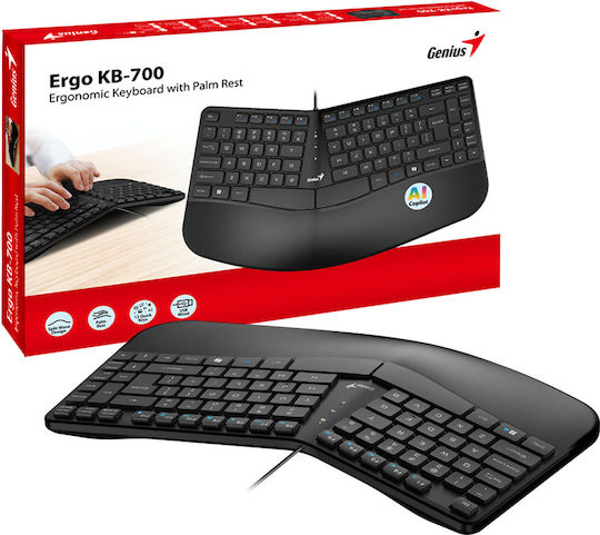 Genius KB-700 Безжично Само клавиатура Английски UK + Palm Rest