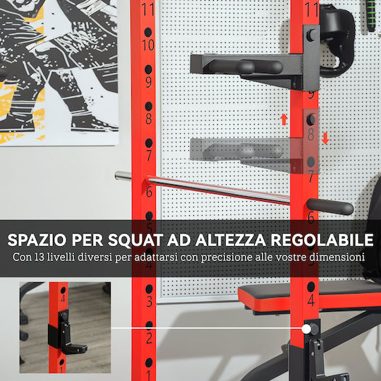 Sportnow Power Rack mit Gewichten