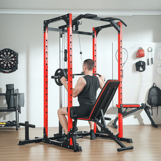Sportnow Power Rack mit Gewichten