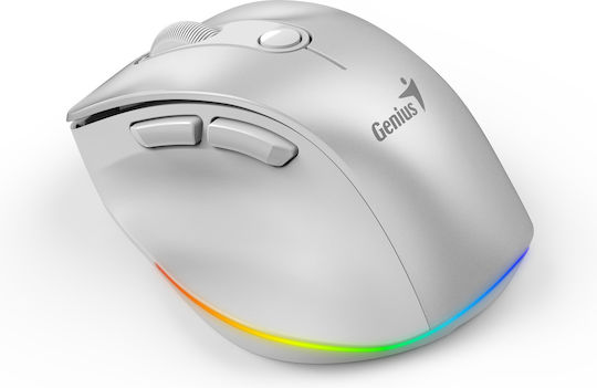 Genius Ergo 9000S Pro Wireless Ergonomic Bluetooth Mini Mouse White
