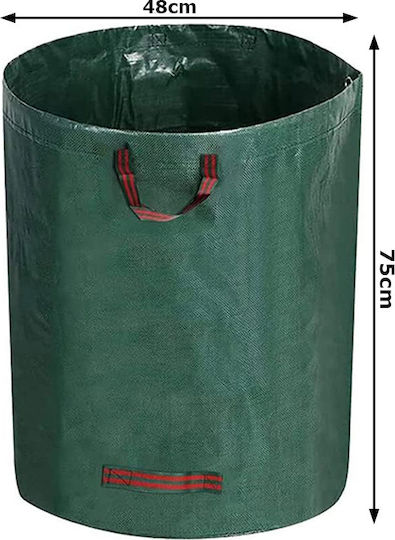 Săculeți de Gunoi pentru Grădină Capacitate 120lt cu Mânere 75x48cm Verzi