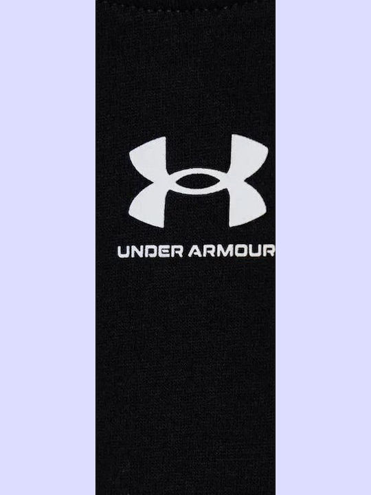 Kinder-Crop-Top Kurzarm Schwarz Logo