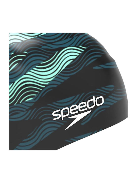 Speedo Printed Σκουφάκι Κολύμβησης Ενηλίκων από Σιλικόνη Πράσινο