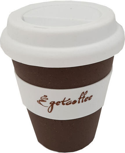 Getcoffee Glas Kaffee/Freddo / Weißwein / Wasser aus Glas in Braun Farbe 350ml