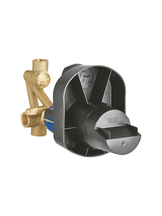 Grohe Σετ Μίκτης & Κεφαλή Ντουζ Εντοιχισμού για Νιπτήρα Μαύρο