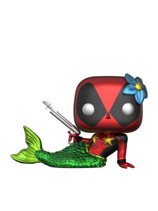 Funko Поп! Tees Marvel: Deadpool - Deadpool Mermaid Playtime (Фигурка и тениска) Голяма (Л) Специално издание