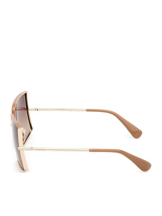 Max Mara Sunglasses Χρυσά with Metal Frame & Brown Lens Max Mara Sunglasses Χρυσά with Metal Frame & Brown Lens