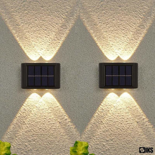 Set 2 Lămpi Solare de Perete cu Senzor de Mișcare și Fotocelulă IP65 9bucx5.5buccm