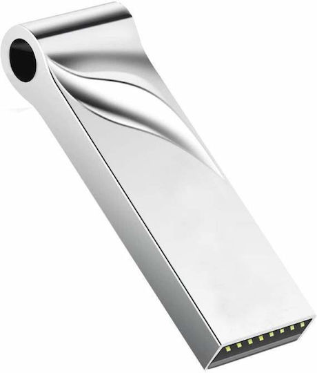 Siks Usb Stick Stainless Steel 16gb Memory Usb 3.1 Silver