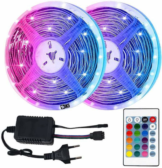 Waterproof LED Strip 12V RGB Light 10m with Remote Control