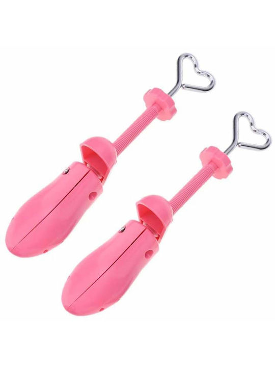 Set 2 Întinzătoare Reglabile pentru Pantofi Lărgire Lungire Dispozitiv de Modelare a Piciorului care se Adaptează la Forma Piciorului Unisex Material ABS Mărime 34-40 Roz