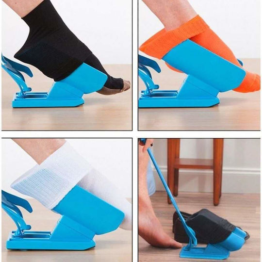 Ajutor pentru șosete Siks Universal Plastic Albastru