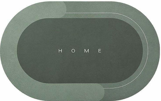 Antiderapant Covoraș de Baie Oval Verde 57x38buc