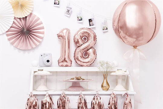 Foil Balloon Round Rose Gold 40cm
