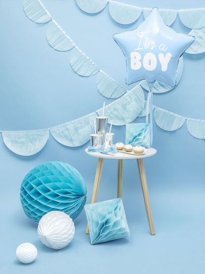 Фолиев балон звезда "It's A Boy" син 48см