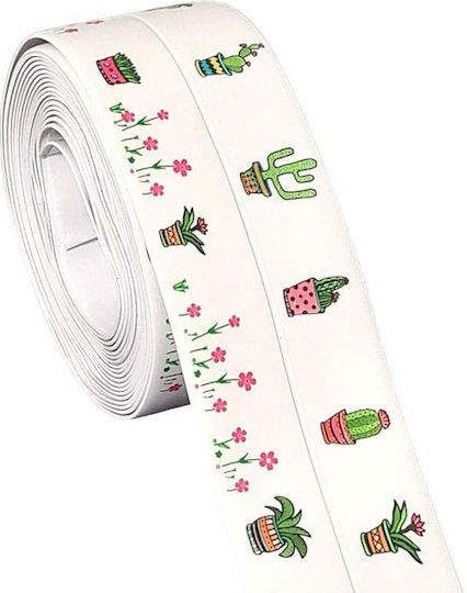 Siks Insulating Adhesive Tape Antistatic Bathroom Kitchen Durable Easy To Clean 3.2 M Cactus Model