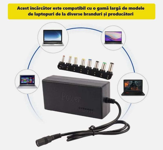 Universal Siks Laptop Charger 9 Connectors Socket Black