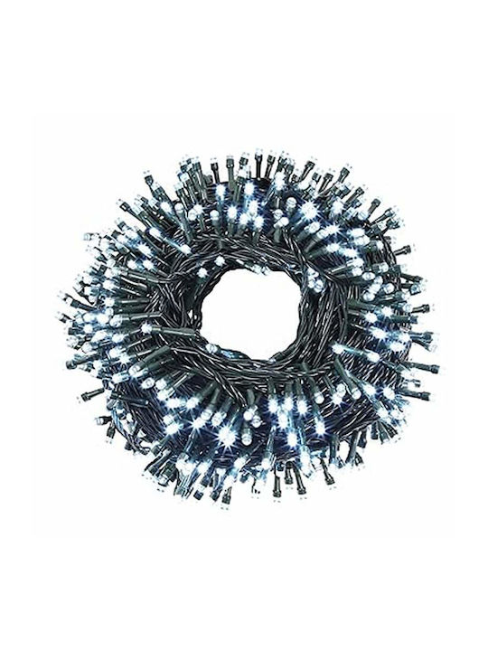 1000 Lights LED 100m. Cold White in String 1pcs