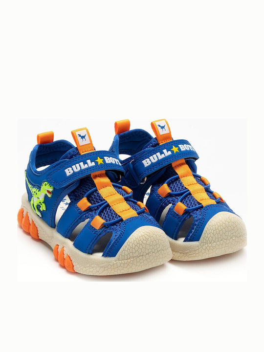 Shoe Sandals with Velcro & Lights Blue