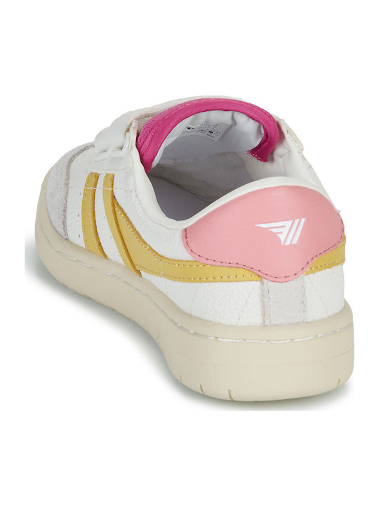 Παιδικά Sneakers με Σκρατς Λευκά
