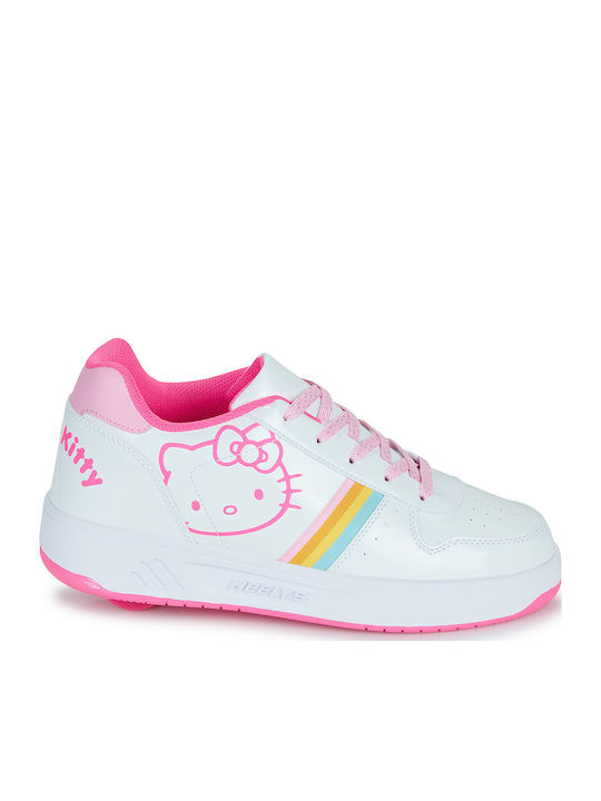 Kinder Sneakers mit Rollen Weiß