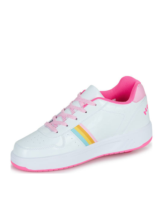 Kinder Sneakers mit Rollen Weiß