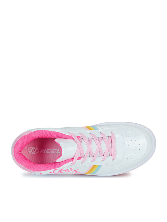 Kinder Sneakers mit Rollen Weiß