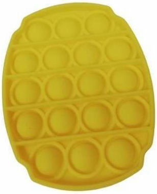 Pop it Fidget Σιλικόνης Κίτρινο