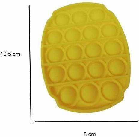 Pop it Fidget Σιλικόνης Κίτρινο