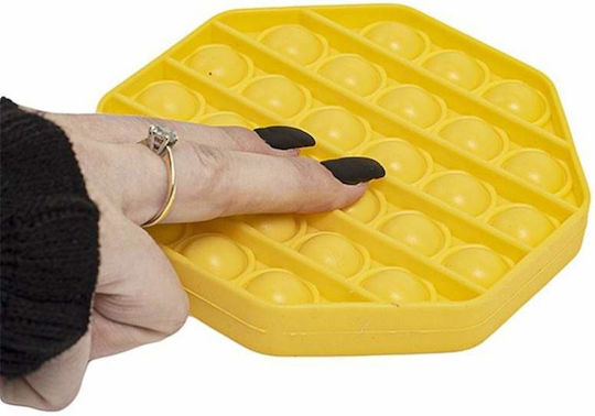 Pop it Fidget Σιλικόνης Κίτρινο